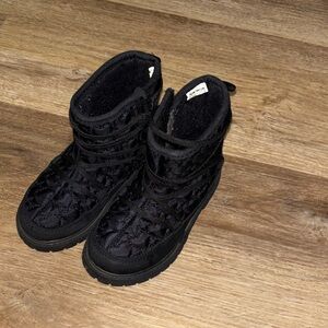 Carter's Quilted Black Kids Boots
